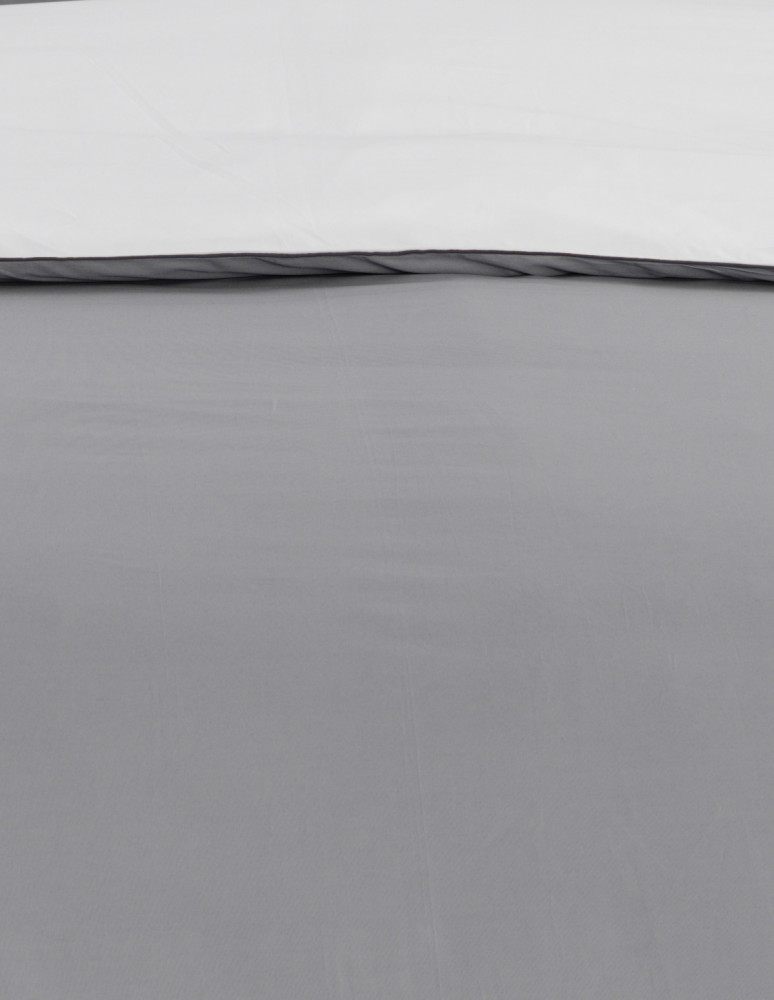 Housse de couette bicolore en percale de coton Easy Care DOZMARY