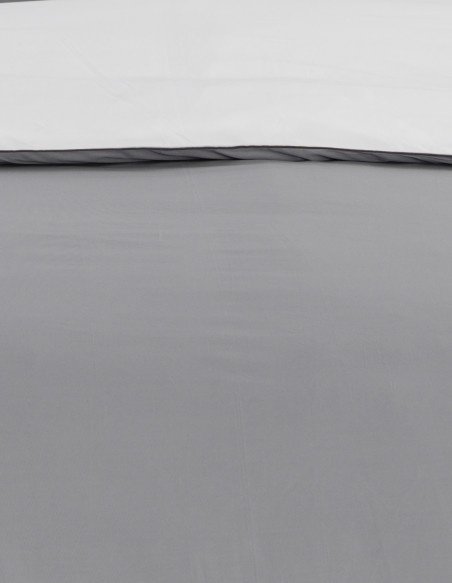 Housse de couette bicolore en percale de coton Easy Care DOZMARY