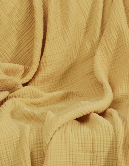 Plaid bordé uni gaze de coton LOFT