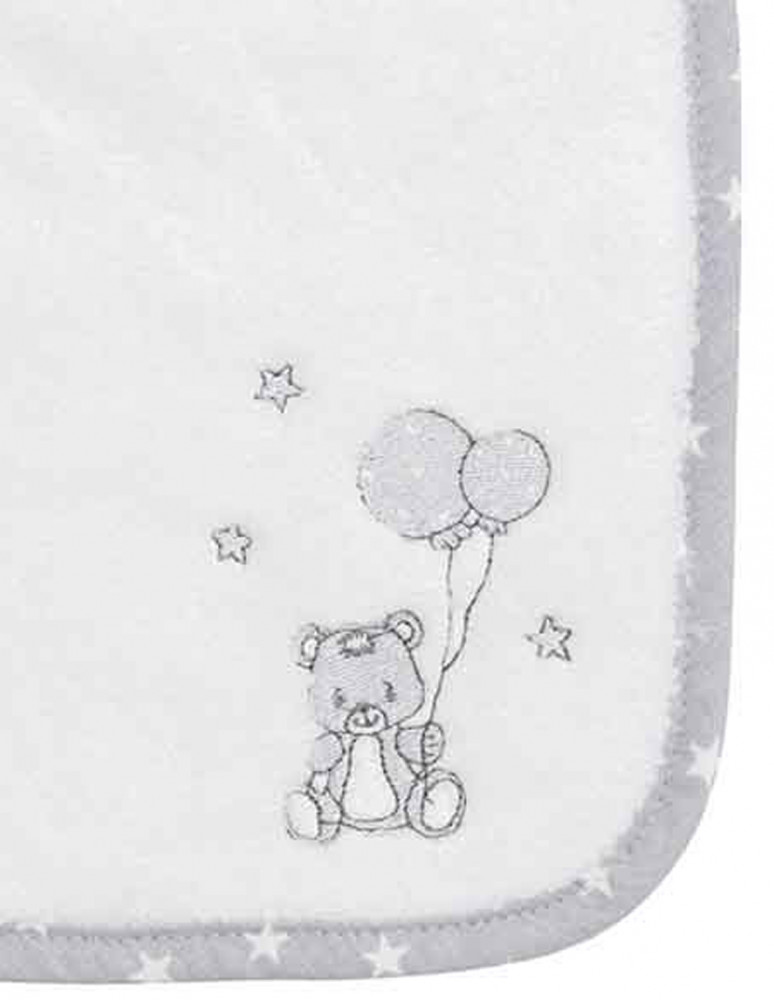 Lot de 2 bavoirs en coton peigné BABY SOFT OURS Lot de 2 bavoirs en coton peigné BABY SOFT OURS