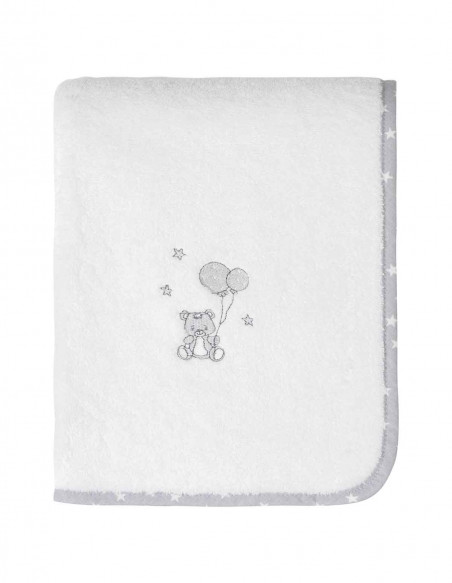 Drap de bain 70x130cm BABY SOFT OURS Coton Peigné, Draps de bain