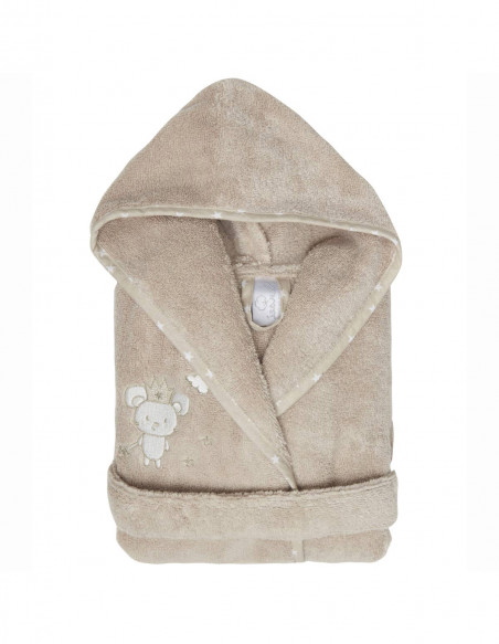 Peignoir Enfant 450gr/m² BABY SOFT MOUSE STICK Coton Peigné, Peignoirs