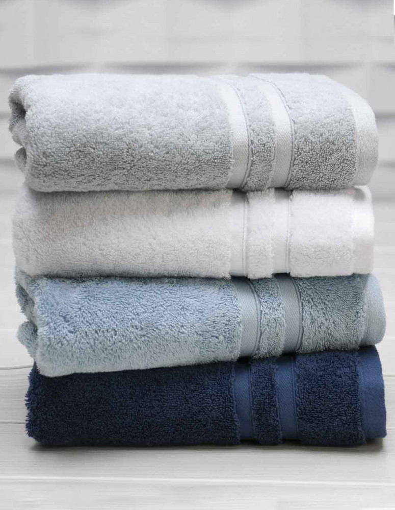 Serviette de bain 70x140cm 600gr/m² Coton Peigné/Modal SENSILK, Ser...