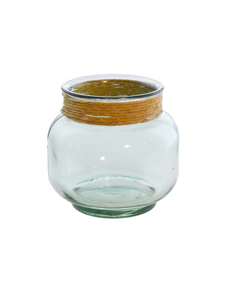 Photophore décoratif raffia PEROUGES