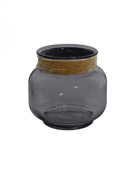 Photophore décoratif raffia PEROUGES