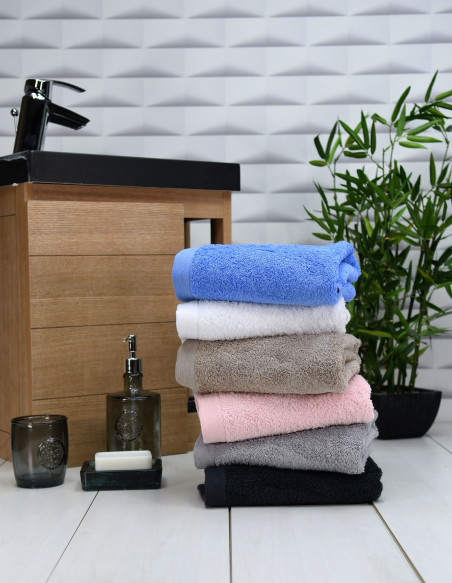 Lot de 2 Draps Douche 70x130cm 500gr/m² SENSEI STUDIO, Linge de bain Lot de 2 Draps Douche 70x130cm 500gr/m² SENSEI STUDIO, Linge de bain