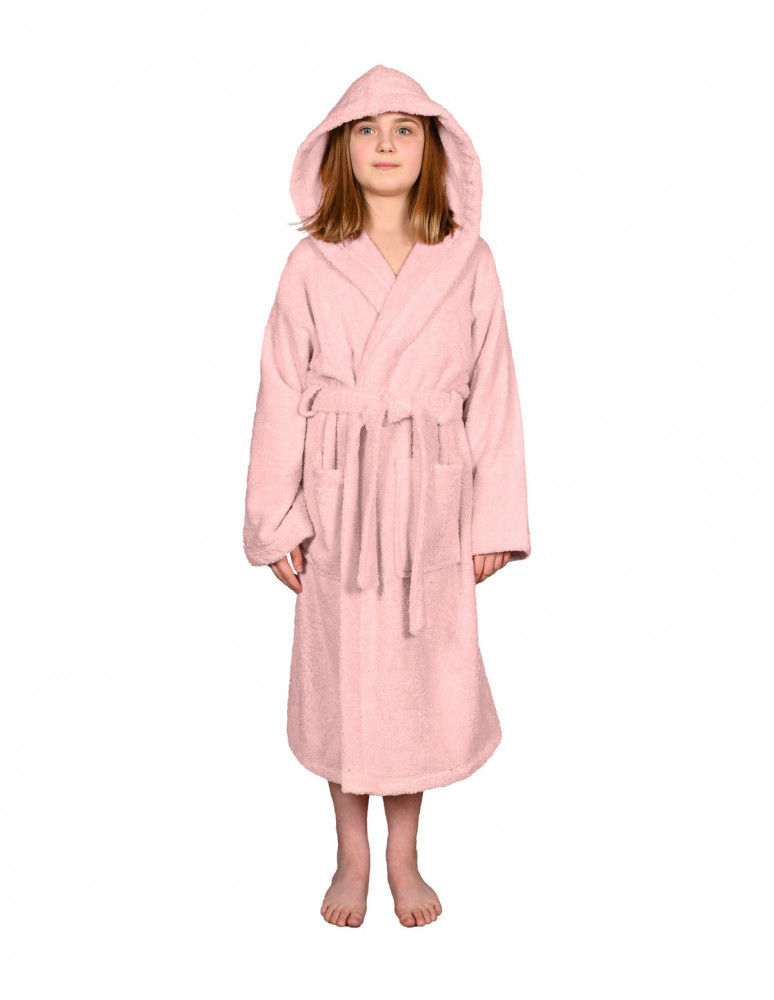 Peignoir de bain mixte Enfant à capuche uni 450gr/m² LUXURY, Peignoirs