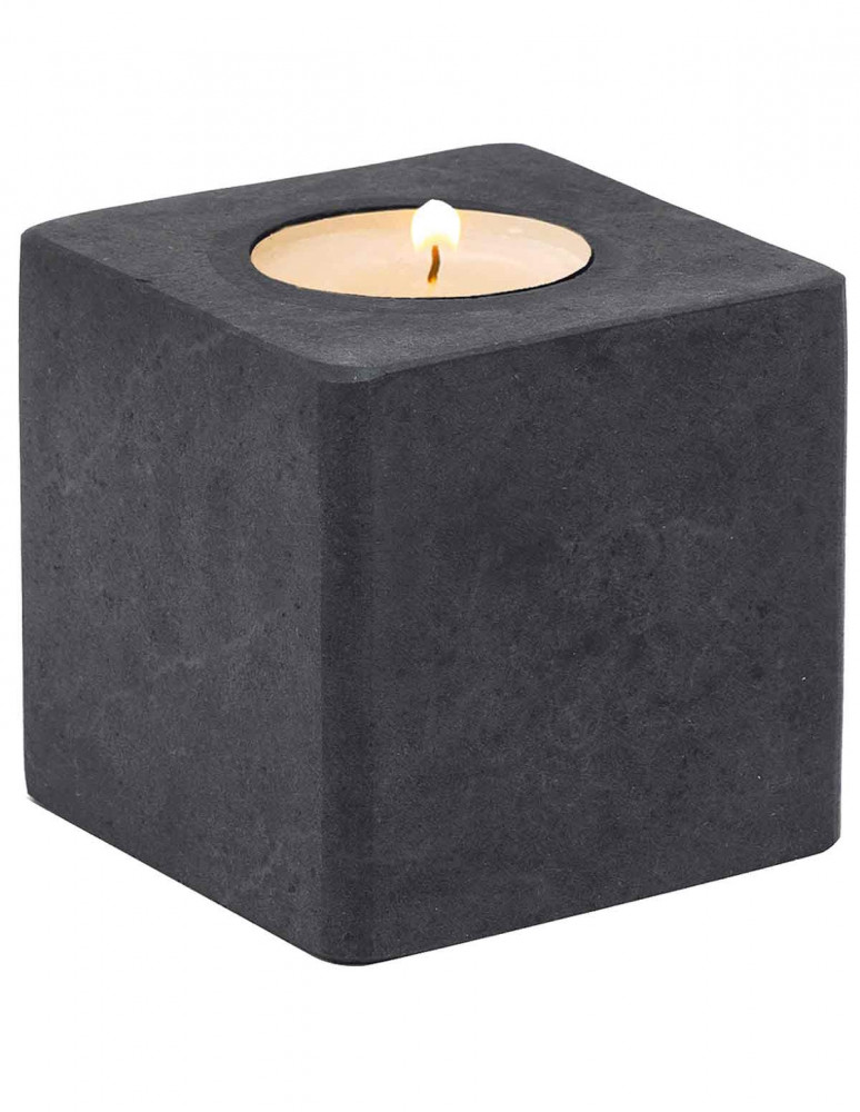 Photophore en marbre SKRIBA, Accessoires de salle de bain