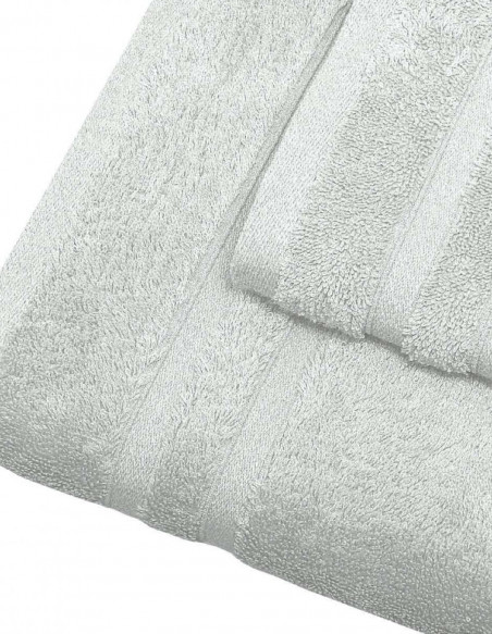 Lot de 3 Serviettes invités 30x50cm 600gr/m² Coton Peigné/Modal SEN...