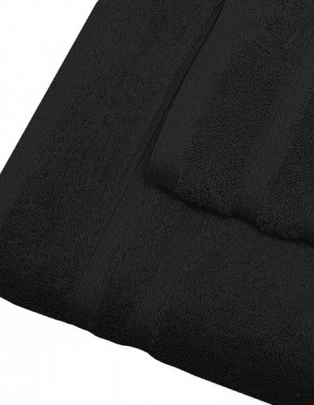 Lot de 3 Serviettes invités 30x50cm 600gr/m² Coton Peigné/Modal SEN...