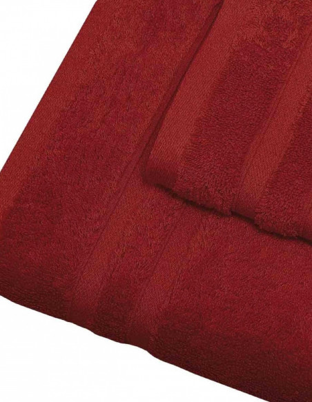 Lot de 3 Serviettes invités 30x50cm 600gr/m² Coton Peigné/Modal SEN...