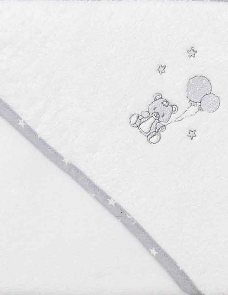 Cape de Bain Enfant BABY SOFT OURS Coton Peigné, Capes de bain