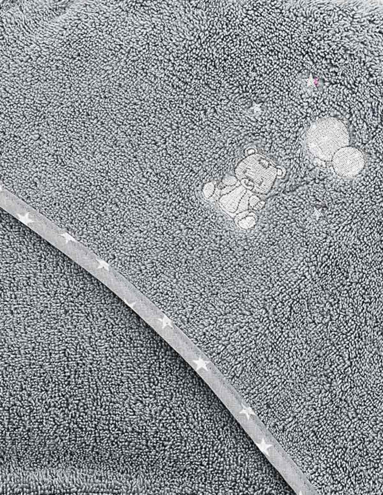 Cape de Bain Enfant BABY SOFT OURS Coton Peigné, Capes de bain