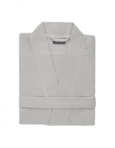 Peignoir court nid d'abeille col piqué de coton 210gr/m² SPA, Peign...