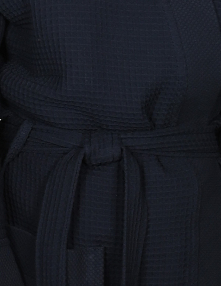 Peignoir court nid d'abeille col piqué de coton 210gr/m² SPA, Peign...