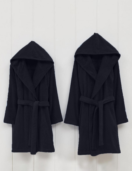 Peignoir Capuche Velours Uni CONSTANT, Peignoirs de bain