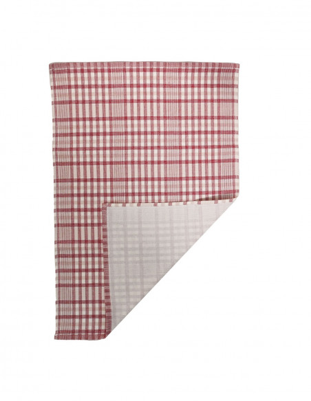 Lot de 3 Torchons, une face éponge 50x70cm TEKSADA COUNTRY, Torchons