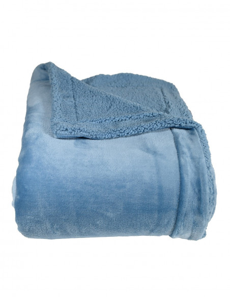 Plaid Acrylic Mohair Doublé Mouton EDINBOURG, Plaids