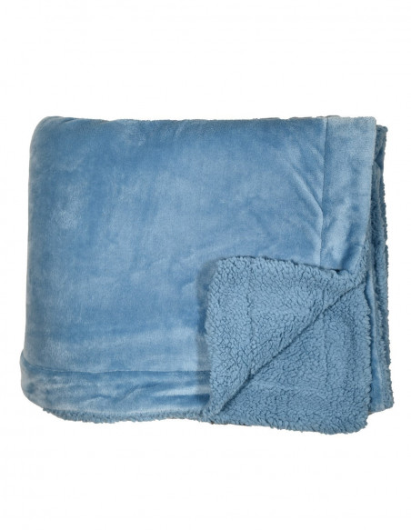 Plaid Acrylic Mohair Doublé Mouton EDINBOURG, Plaids