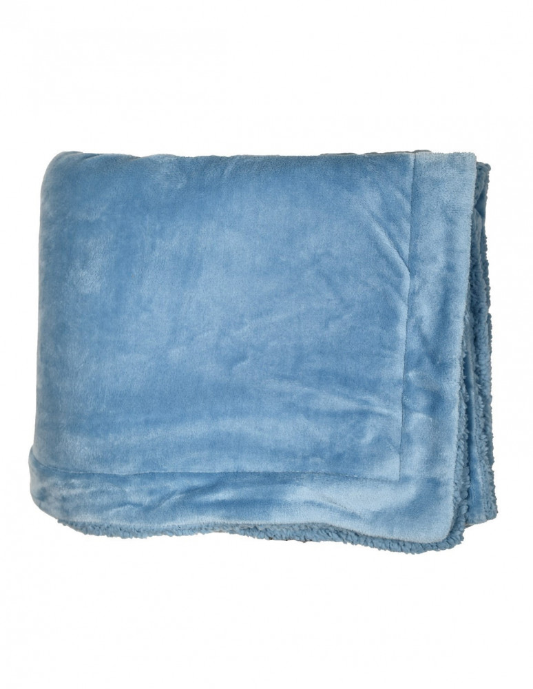 Plaid Acrylic Mohair Doublé Mouton EDINBOURG, Plaids