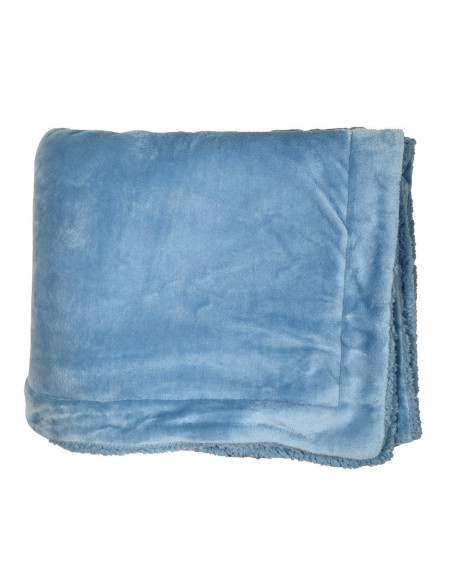 Plaid Acrylic Mohair Doublé Mouton EDINBOURG, Plaids
