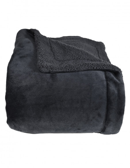 Plaid Acrylic Mohair Doublé Mouton EDINBOURG, Plaids