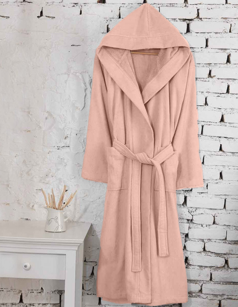 Peignoir Capuche Velours Uni CONSTANCE, Peignoirs de bain