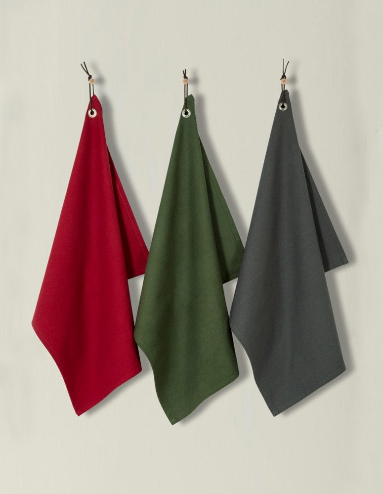 Lot de 3 Torchons 50x70cm GARDEN, Torchons Lot de 3 Torchons 50x70cm GARDEN, Torchons