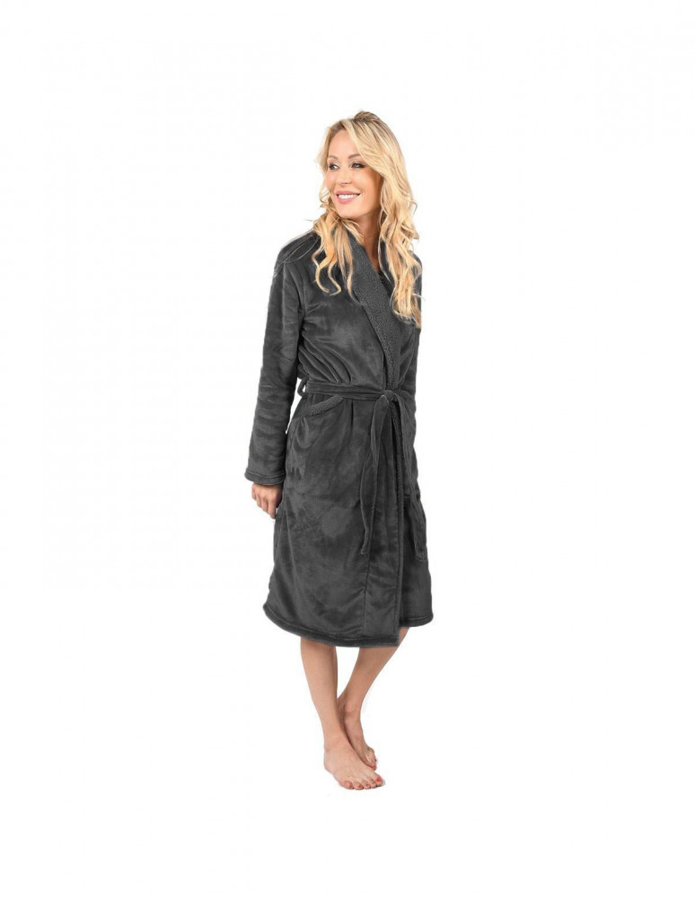 Peignoir Mixte Micro Sensoft Doublé BOLSTA, Peignoirs et robes de c...