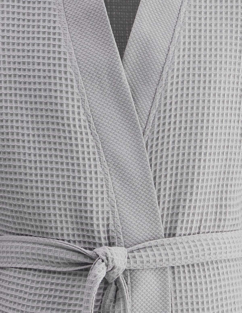 Peignoir long nid d'abeille col piqué de coton 210gr/m² SPA, Peigno...