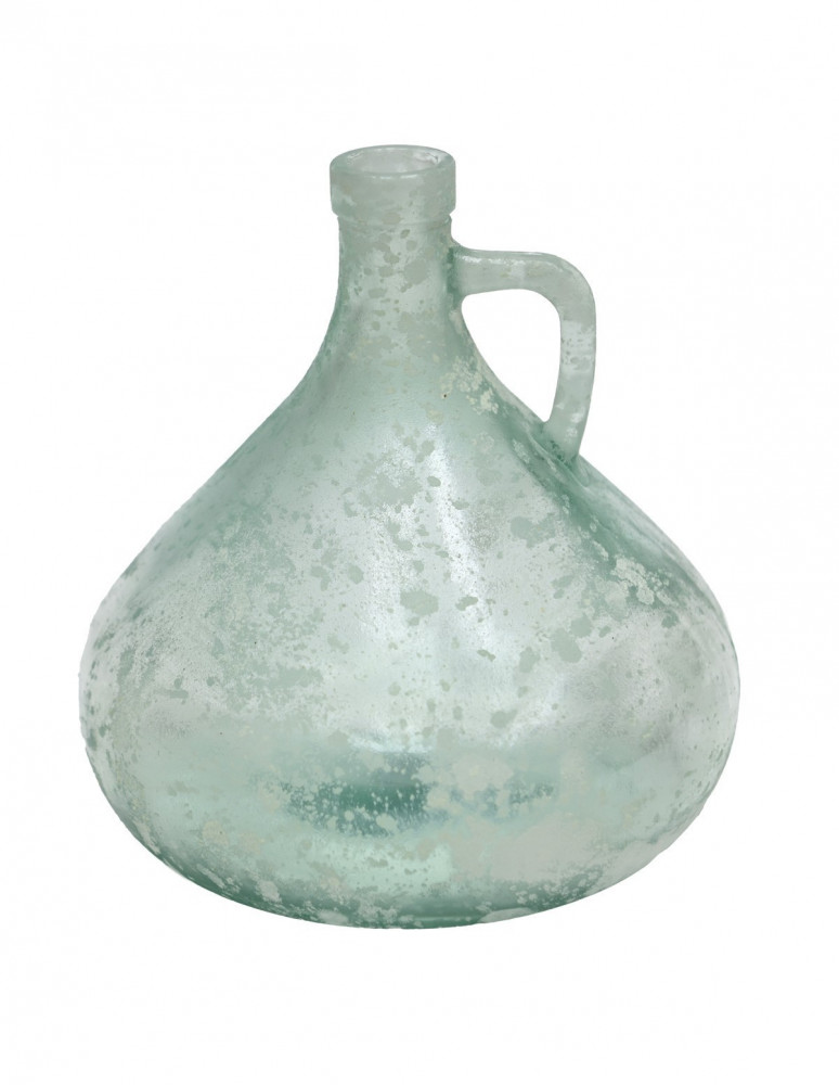 Vase en verre recyclé h 18 cm ANTIC