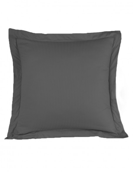 Lot de 2 Taies d'oreiller Rayées Satin de Coton 120 fils/cm² VERSAI...