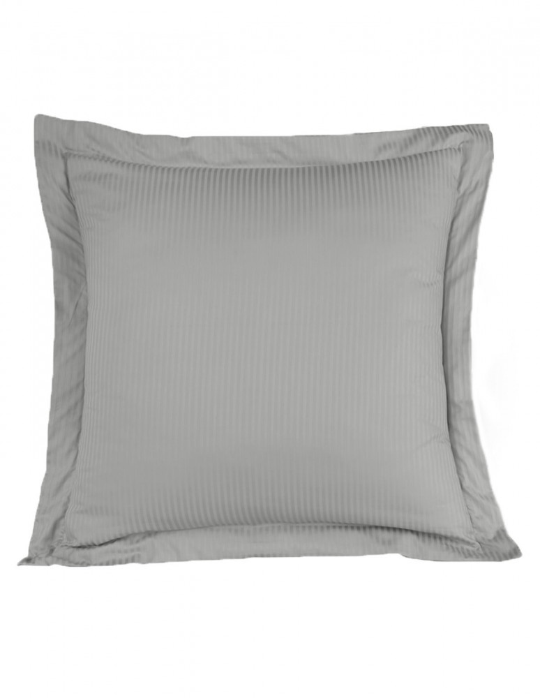 Lot de 2 Taies d'oreiller Rayées Satin de Coton 120 fils/cm² VERSAI...