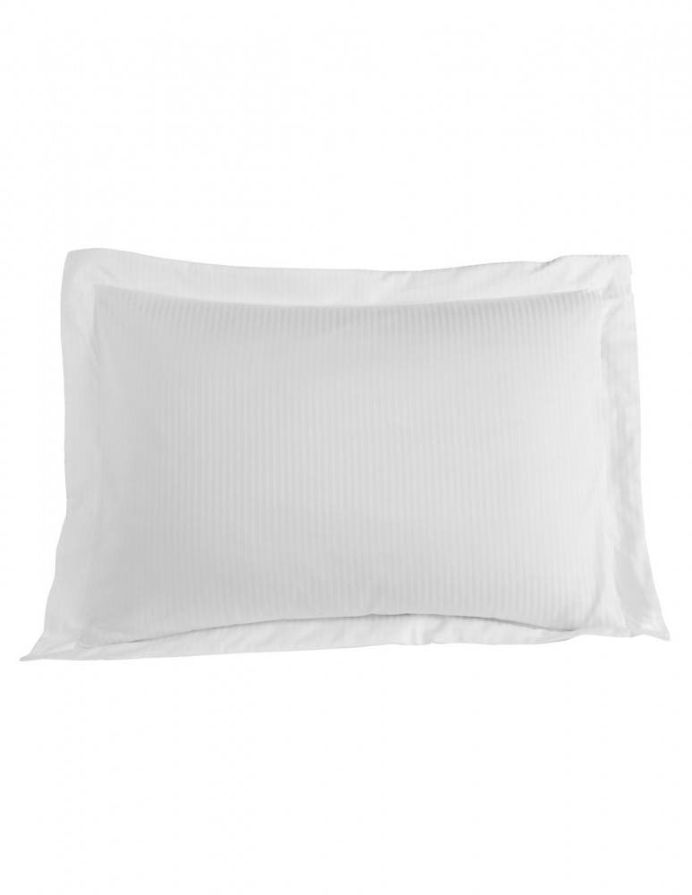 Lot de 2 Taies d'oreiller Rayées Satin de Coton 120 fils/cm² VERSAI...