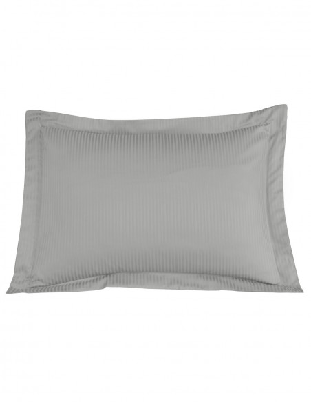 Lot de 2 Taies d'oreiller Rayées Satin de Coton 120 fils/cm² VERSAI...