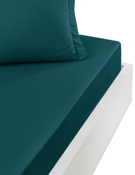 Drap housse bonnet 40cm en percale coton SOFT PERCALE PLUS