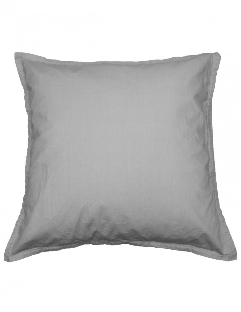 Lot de 2 taies d'oreiller en percale lavée HOME WASHED