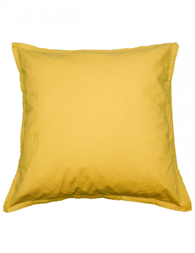 Lot de 2 taies d'oreiller en percale lavée HOME WASHED