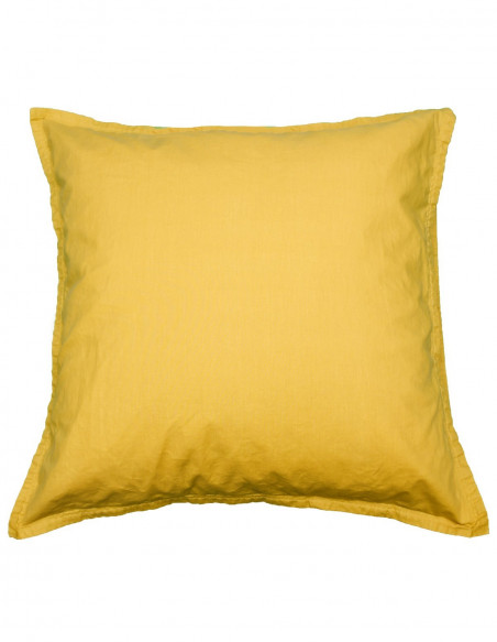 Lot de 2 taies d'oreiller en percale lavée HOME WASHED