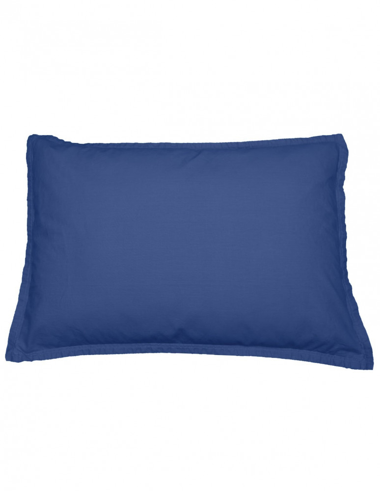 Lot de 2 taies d'oreiller en percale lavée HOME WASHED