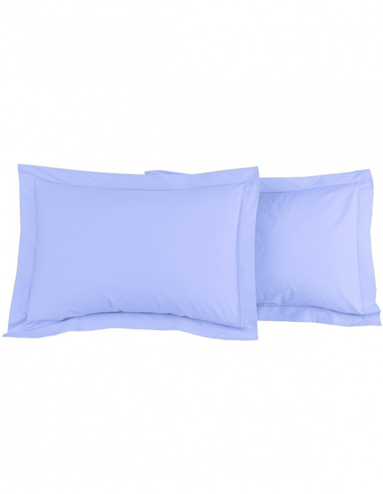 Lot de 2 Taies D'oreiller Unie Percale EASY CARE 80 fils/cm² SENSEI...