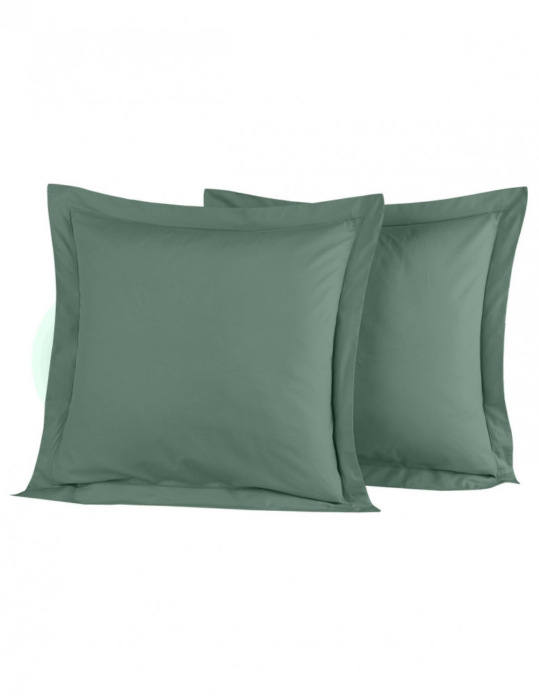 Lot de 2 Taies D'oreiller Unie Percale EASY CARE 80 fils/cm² SENSEI...