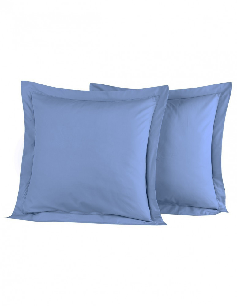 Lot de 2 Taies D'oreiller Unie Percale EASY CARE 80 fils/cm² SENSEI...
