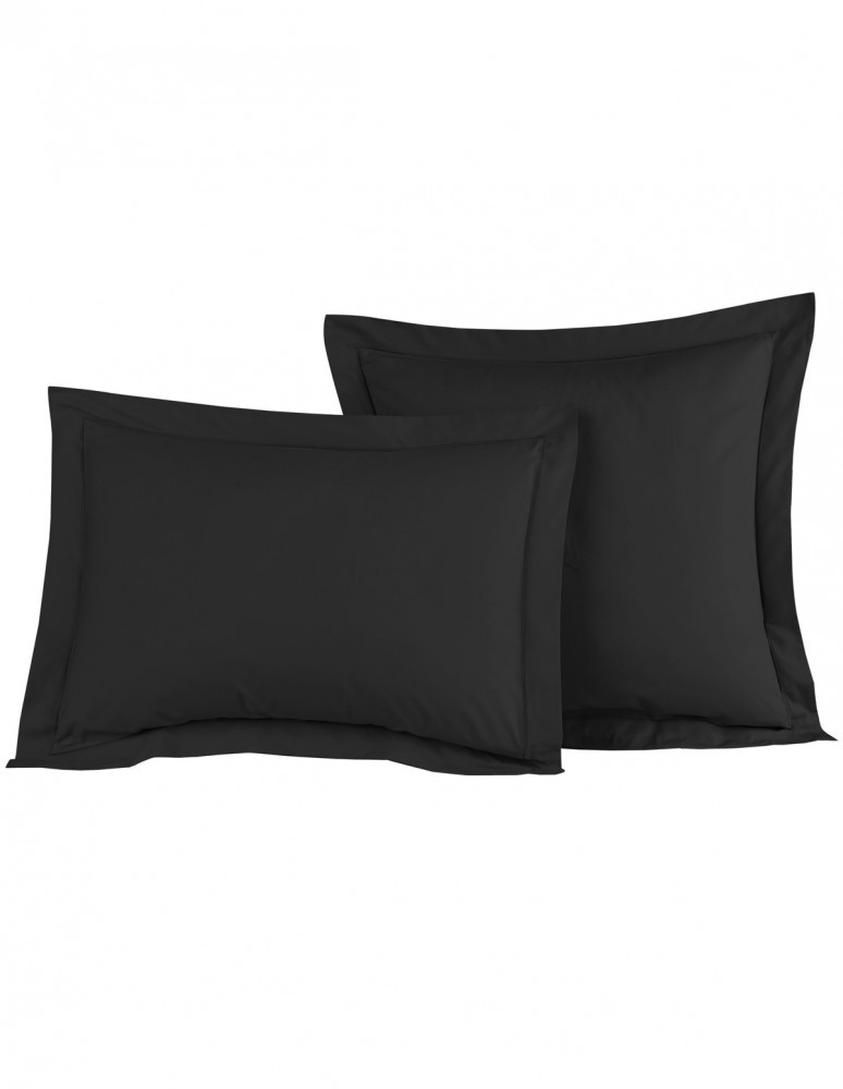 Lot de 2 Taies D'oreiller Unie Percale EASY CARE 80 fils/cm² SENSEI...