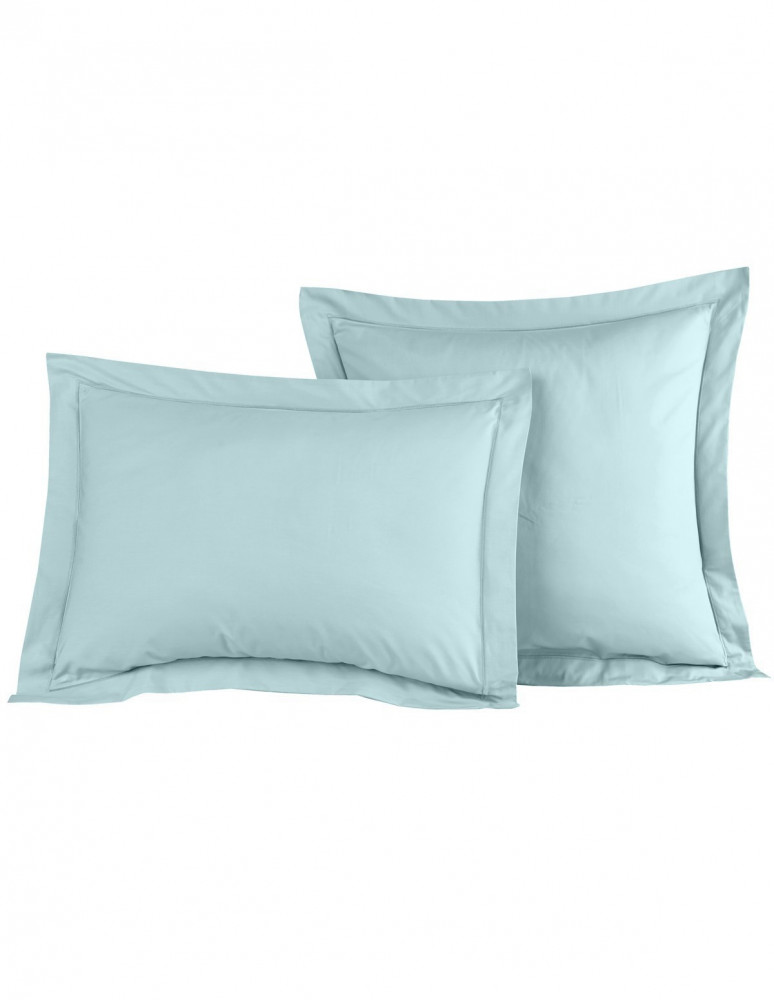 Lot de 2 Taies D'oreiller Unie Percale EASY CARE 80 fils/cm² SENSEI...