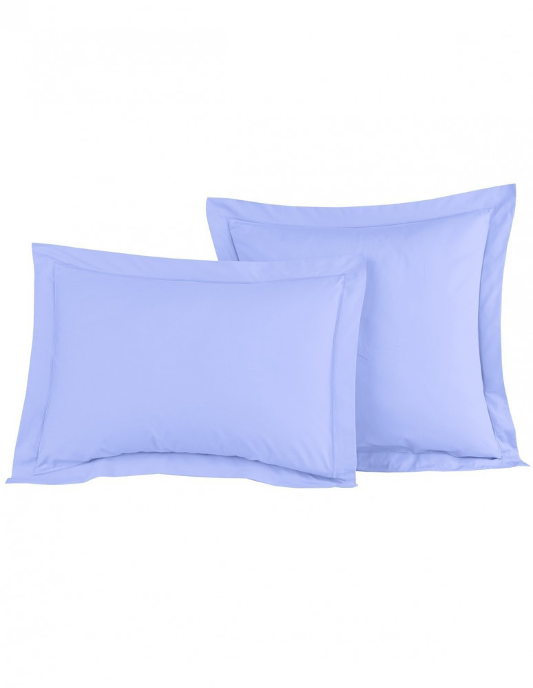 Lot de 2 Taies D'oreiller Unie Percale EASY CARE 80 fils/cm² SENSEI...