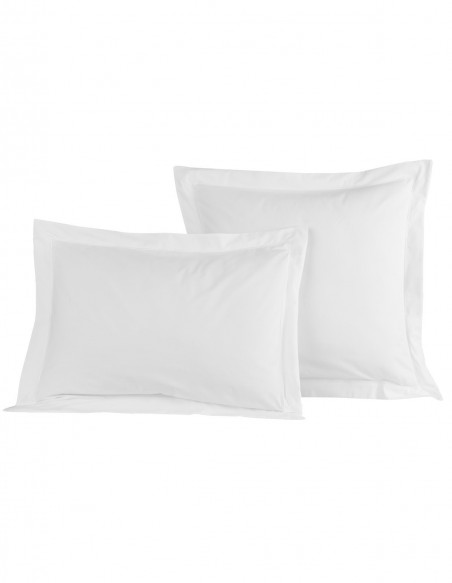 Lot de 2 Taies D'oreiller Unie Percale EASY CARE 80 fils/cm² SENSEI...