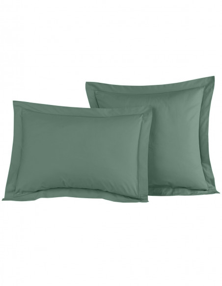 Lot de 2 Taies D'oreiller Unie Percale EASY CARE 80 fils/cm² SENSEI...