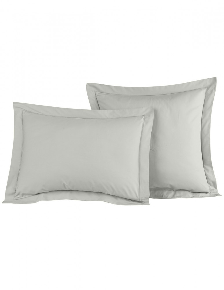 Lot de 2 Taies D'oreiller Unie Percale EASY CARE 80 fils/cm² SENSEI...