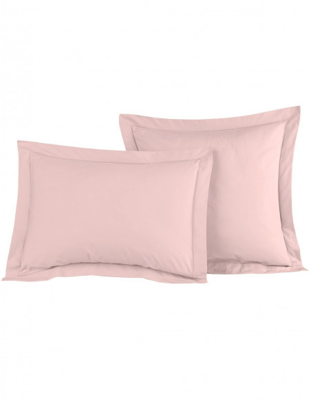 Lot de 2 Taies D'oreiller Unie Percale EASY CARE 80 fils/cm² SENSEI...